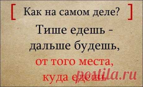 Народная мудрость