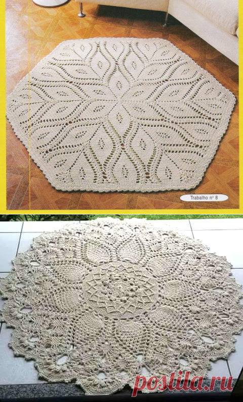 Коврики крючком