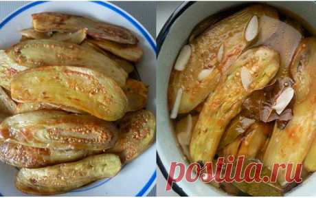 Маринованные баклажаны. Вкуснятина невероятная!