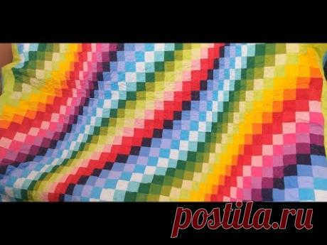 Плед в стиле барджелло своими руками. часть 1 DIY #patchwork#diy#лоскутноешитье#пэчворк