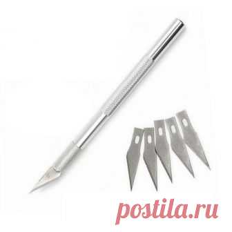 6 лезвий ручной работы нож для резки DIY резьба нож трафарет забивание хобби точилка модель ремонт скульптура скальпель нож купить на AliExpress