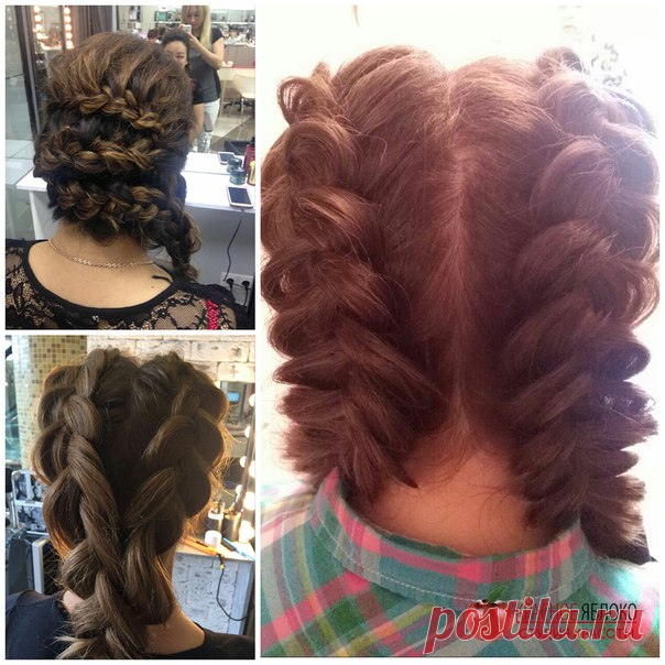 Наши стилисты🔔 продолжают🎍 удивлять своими шедеврами💇 парикмахерского🌸 искусства! Великолепные прически🐛 из кос специально🌴 для Вас!