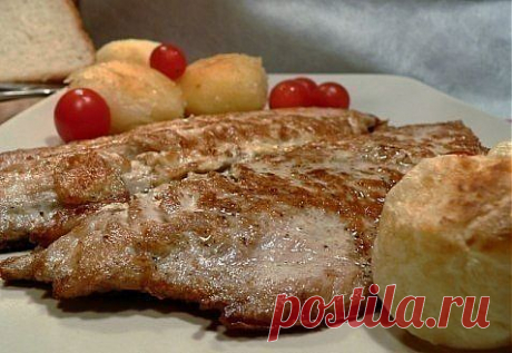 Шницель из скумбрии.