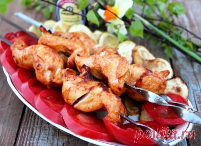 Куриный шашлык в томатном соусе | Эфария