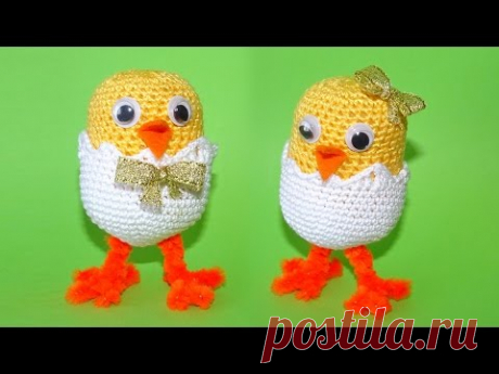 Цыпленок крючком на киндере за 2 часа!