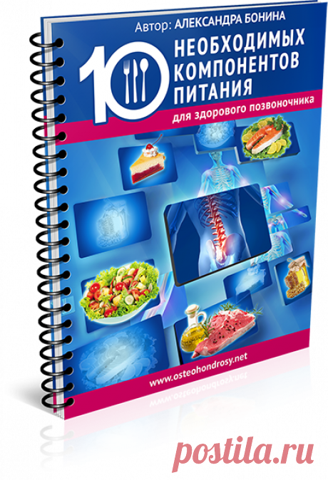 10 необходимых компонентов питания для здорового позвоночника
