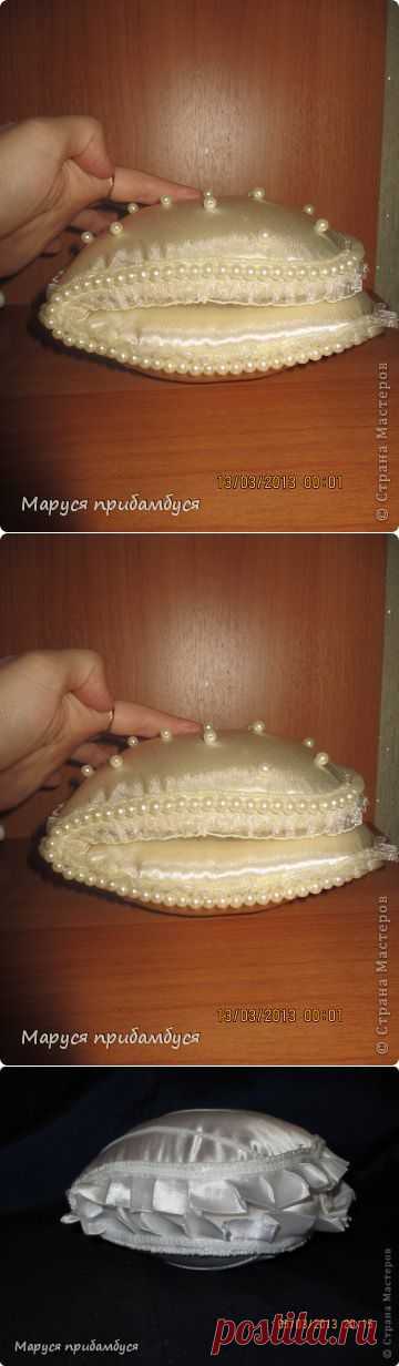 Шьем Подушечка для колец Ракушка мастер класс - шитье &raquo; Поиск мастер классов, поделок своими руками и рукоделия на SearchMasterclass.Net
