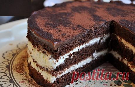 Шоколадный торт с творожным кремом - Идеальная хозяйка