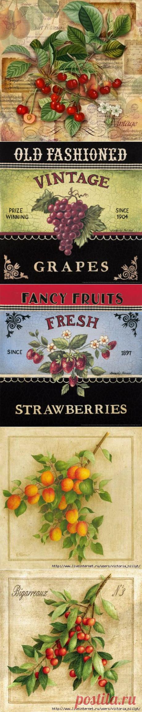 летнее угощение / Декупаж / Картинки для декупажа