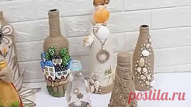 Декорируем бутылки