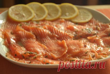 Лосось - засол и малосол - Джулия Чайльд и Жак Пепин.