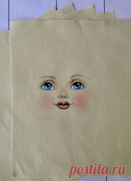 Set for doll body, the body of the doll made of cloth, Set for textile doll Set for doll body, the body of the doll made of cloth, Set for textile doll  This set is suitable for those who want to make a doll with a painted face. The kit includes a 5 pieces of cotton fabric 22x22 cm (8,6 х 8,6) for body 15 inches tall, the face painted on the fabric and pattern for the head with this face. The face is painted with acrylic paints for fabric and watercolor pencils.  Since the...