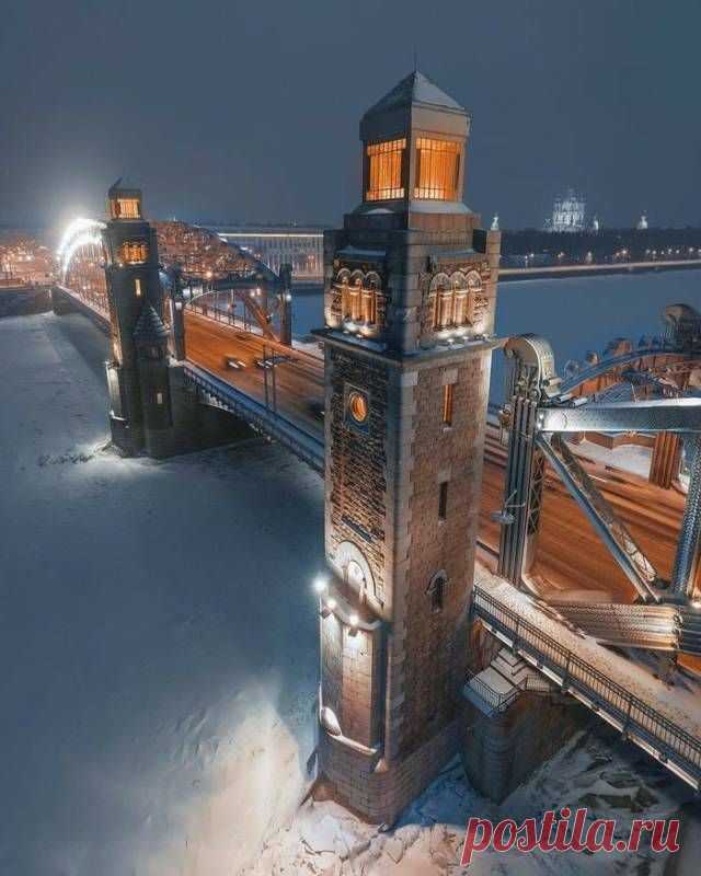 Bolsheokhtinsky Bridge, Saint Petersburg