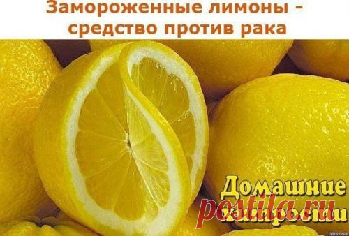 Замороженные лимоны — средство против рака. | Еда вокруг