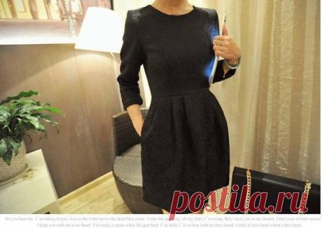 Wholesale Product Snapshot Product name is 2014 new spring winter plus size small elegant jacquard and clipping relievo three-dimensional decorative pattern dress