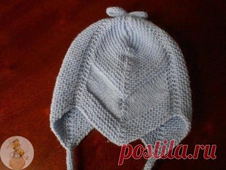 Шaпoчкa для мaлышa, вяжем спицами