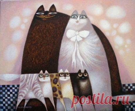 Любите и будьте счастливыми, не смотря на серые будни... Наполненные добротой красочные аллегории художника Оленберга Владимира (Россия - Испания)