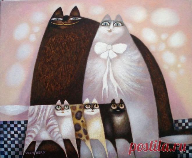 Любите и будьте счастливыми, не смотря на серые будни... Наполненные добротой красочные аллегории художника Оленберга Владимира (Россия - Испания)