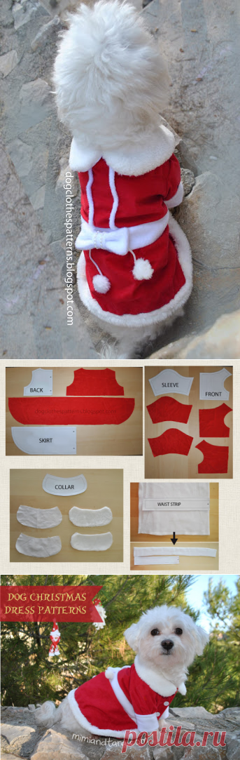 Dog Christmas Dress Patterns | FREE PDF DOWNLOAD