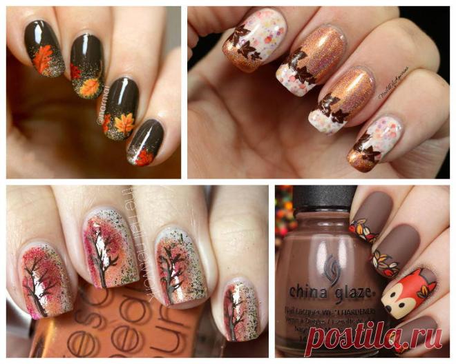 Осенний маникюр: 30 классных рисунков на ногтях