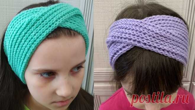 Повязка на голову спицами пышной резинкой. Простая повязка для начинающих Вязанная спицами повязка - незаменим весенний аксессуар. А эта модель повязки не только красиво и аккуратно сидит по голове, но и очень просто вяжется. Такая...