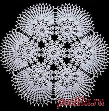 ​Салфетка "Морозные узоры"