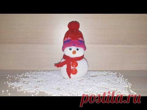 Снеговик из носков