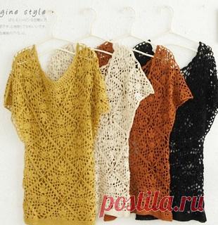 Связать ажурную тунику