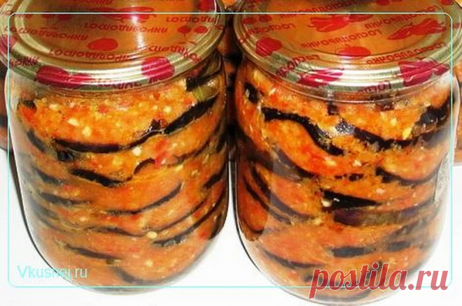 Закуска из баклажанов КОБРА – это закуска из жареных баклажанов в чесночном м...