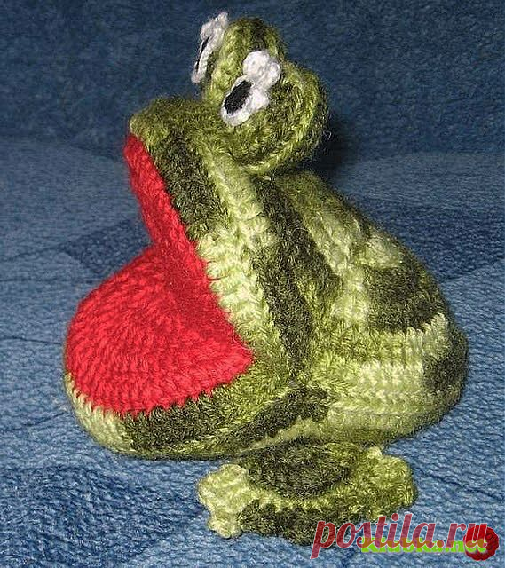 Лягушка-игольница крючком » Клубка.Нет - Все о вязании крючком