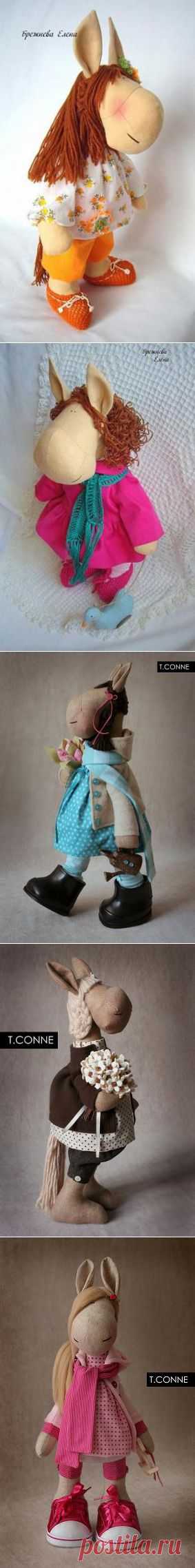 Лошадка (подробный мастер класс и выкройки).