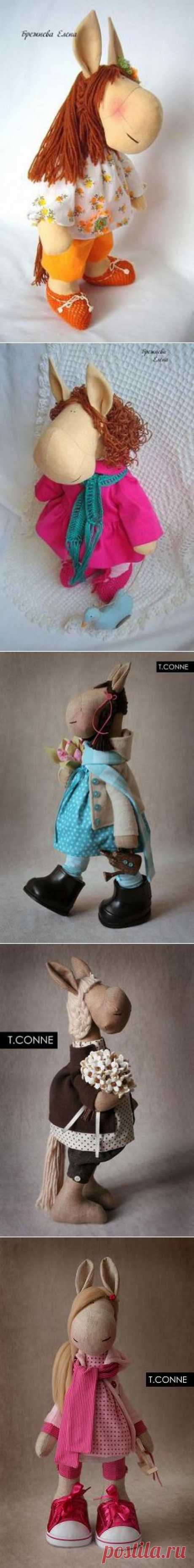 Лошадка (подробный мастер класс и выкройки).