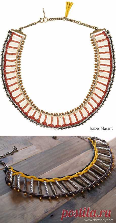Повтор колье Isabel Marant (видео) / Украшения и бижутерия / Модный сайт о стильной переделке одежды и интерьера