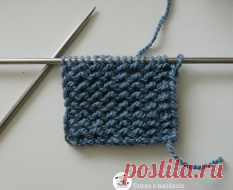 Объёмный вариант платочной вязки. Идеален для шарфов и кардиганов | Тепло о вязании | Пульс Mail.ru Новый вариант давно знакомой &quot;платочной вязки&quot;.