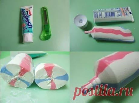 А Вам когда-нибудь было интересно, как выглядит тюбик изнутри? / Занимательная реклама