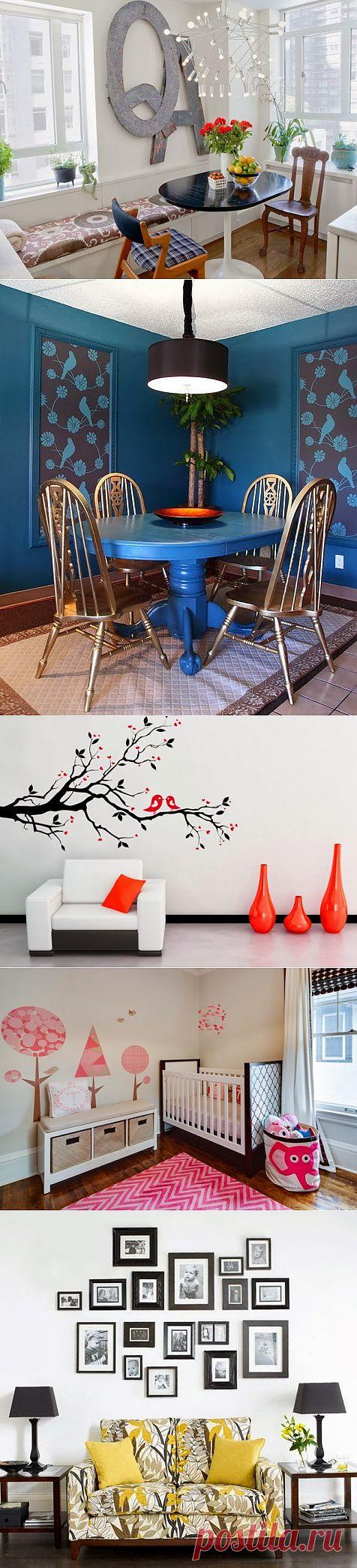 10 идей по оформлению пустой стены