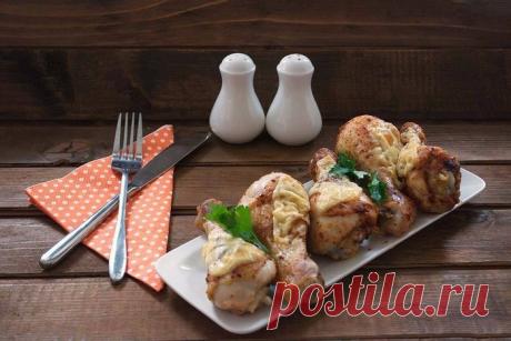 Куриные ножки со сметаной и сыром