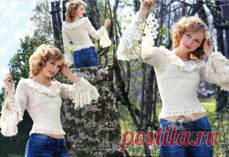 Джемпер крючком «Вдохновение»