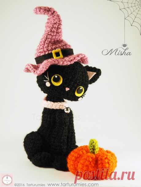 Amigurumi Patrón: Gatita Misha Halloween - Tarturumies