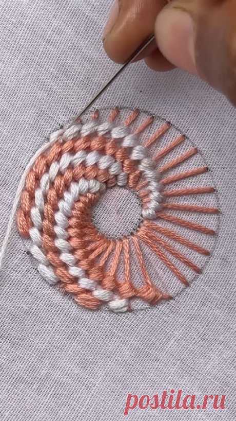 Awesome hand embroidery design|hand embroidery short video|embroidery short video