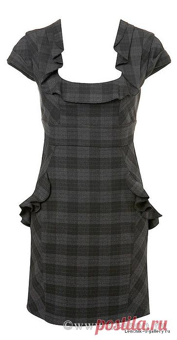 Фасоны платьев в клеточку)))