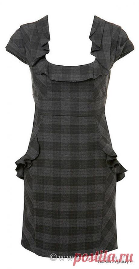 Фасоны платьев в клеточку)))