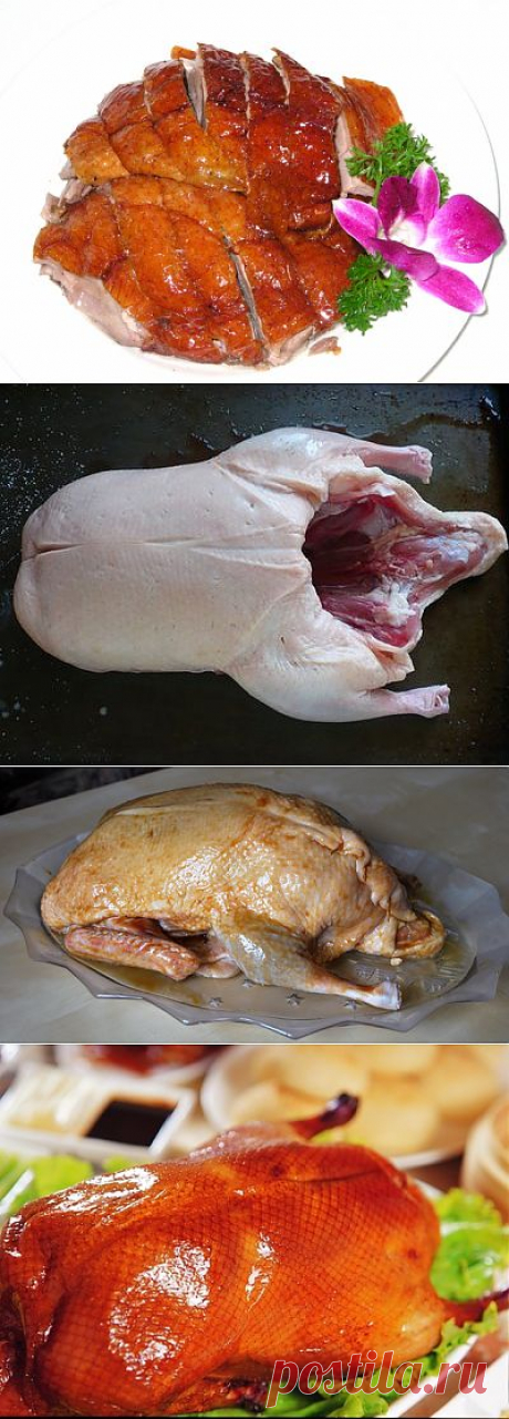Утка запеченная в рукаве с яблоками