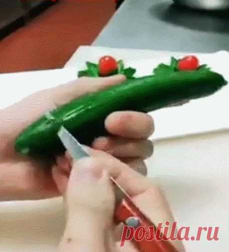 Красивая нарезка из овощей!