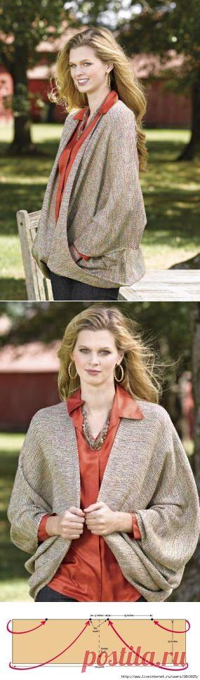 Жакет, кардиган за 30 минут: проще простого....