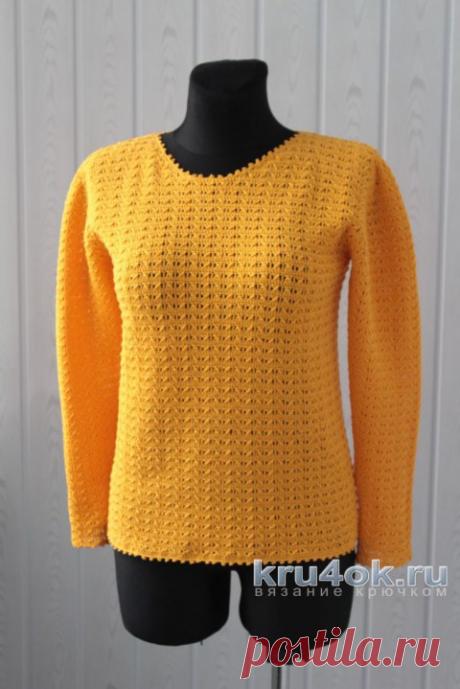 Джемпер Канарейка, связанный крючком - вязание крючком на kru4ok.ru