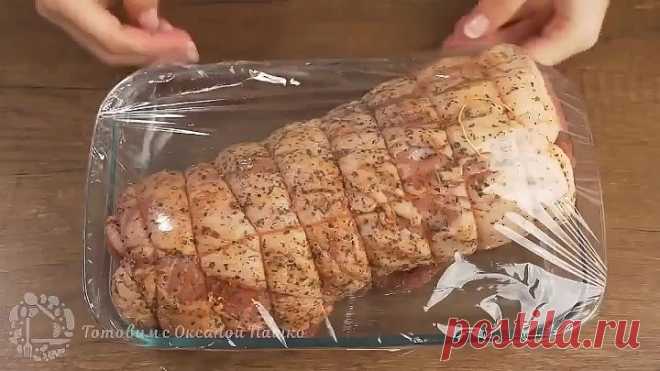 Рулет из свинной грудинки
