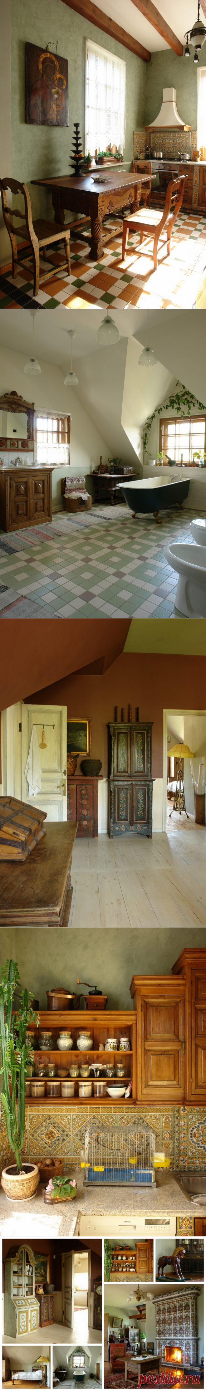 Русский стиль кантри в интерьере дома