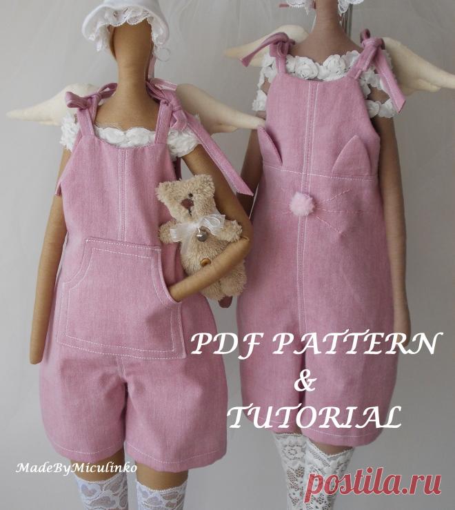 Sewing pattern and tutorial for Pink pants with step by step instructions and photos.
This PDF patter is made for Odiva doll which is 27 inches -68 cm tall. and Tilda 65 cm -25"doll
I made a pattern and tutorial for you to enjoy.
Basic sewing knowledge is required for this project.
Explanations are given in English.
Each of my PDF tutorial is a small book of knowledge