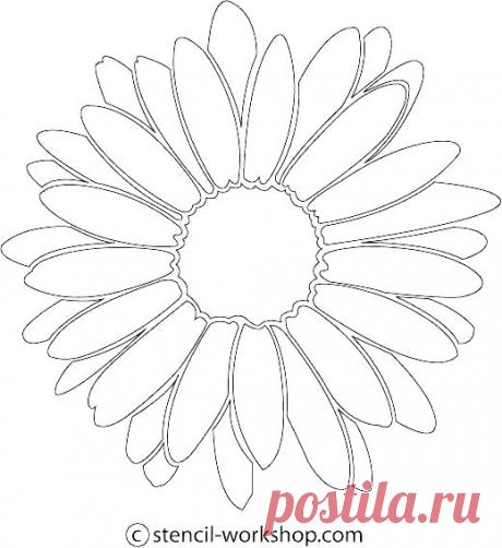 plantilla de plantilla de hibisco